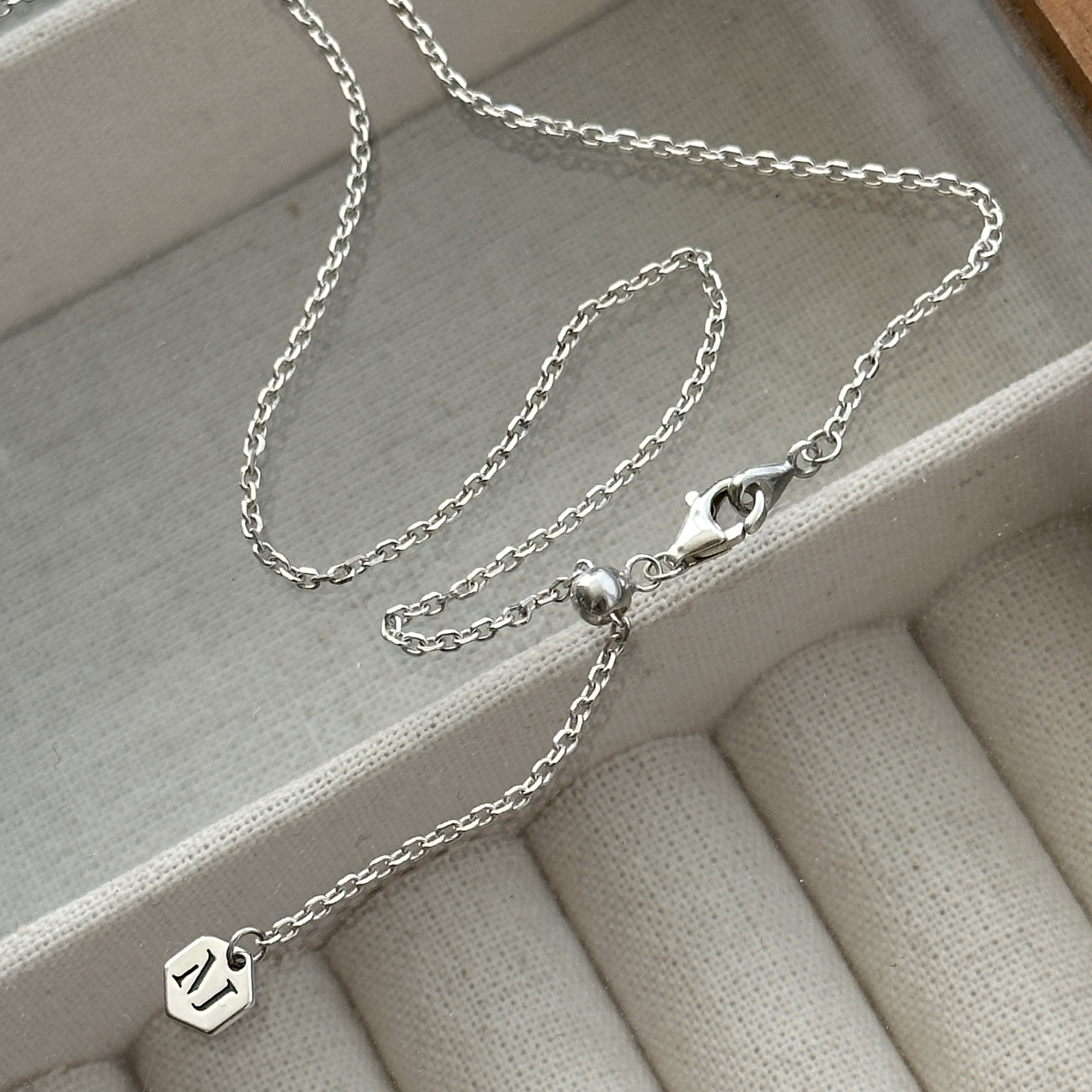 MISSJOJO 韩国ins风时尚简约百搭气质女抽拉素链S925纯银项链,淘宝优惠券,粉丝福利购,淘宝优惠卷