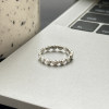 Full circle of love S925 sterling silver zircon ring