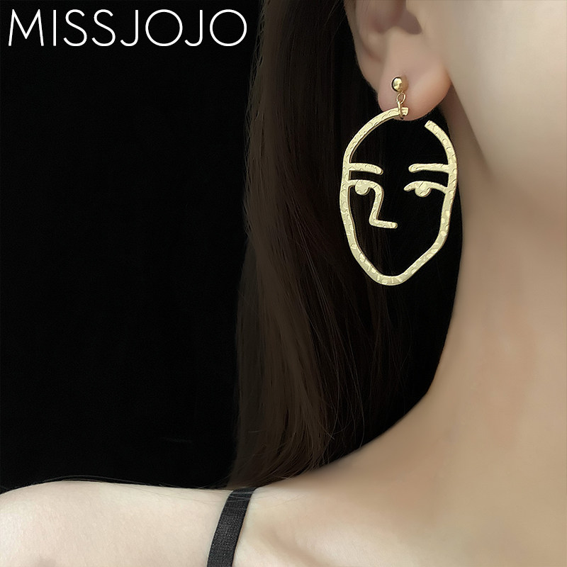 2019新款潮ins冷淡风欧美个性耳环 missjojo耳钉