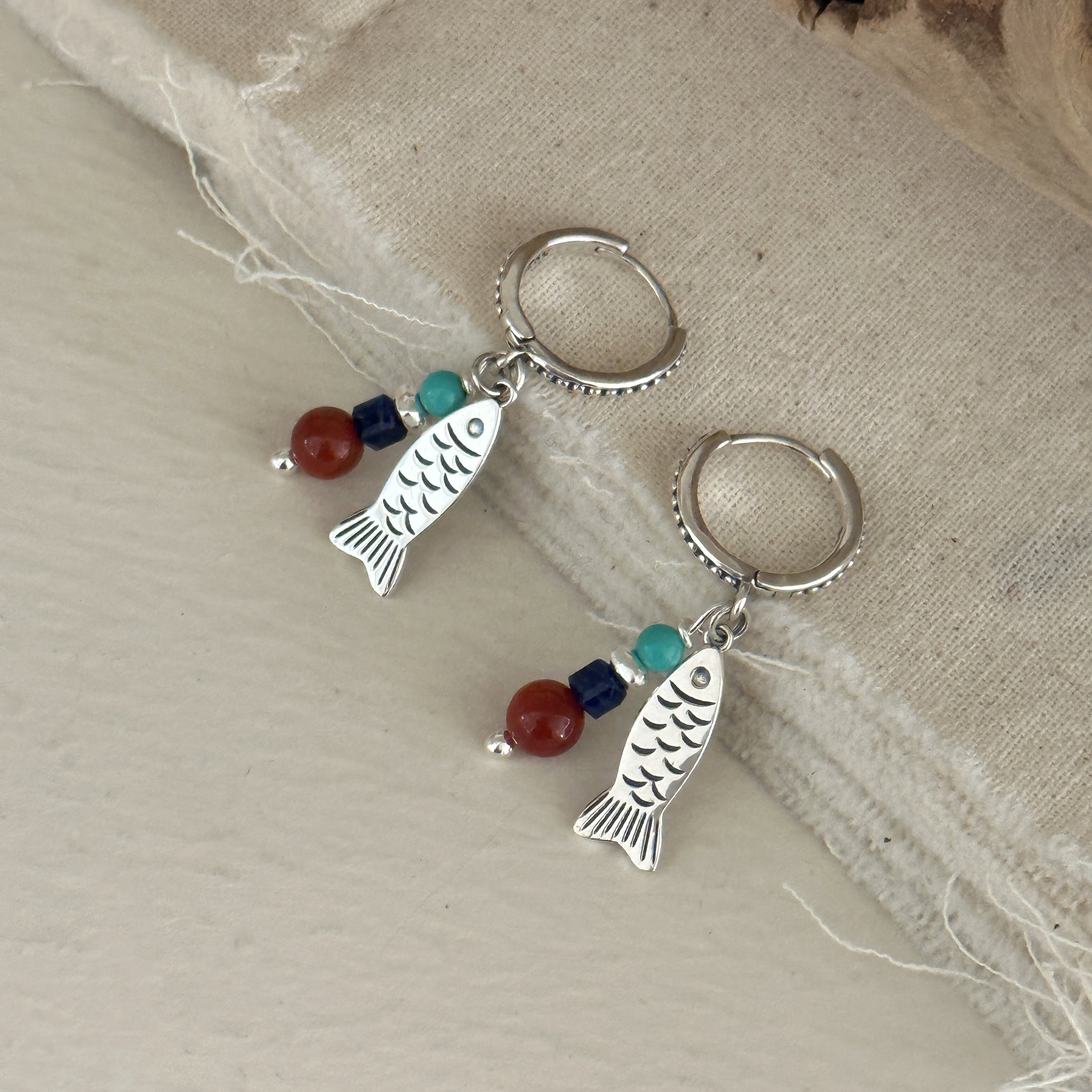 MISS JOJO原创设计时尚简约百搭气质女小鱼S925银耳环,淘宝优惠券,粉丝福利购,淘宝优惠卷