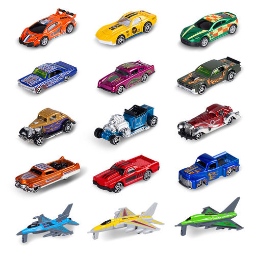 儿童合金车玩具滑行跑车赛车仿真车模模型孩礼物1:64娃娃机摆件 - 图3