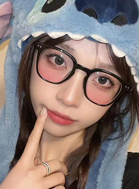 腮红眼镜女素颜神器GM黑框