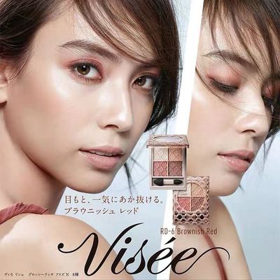 日本VISEE 2020新品蕾丝四色眼影 RD-6/OR-2/GR-7