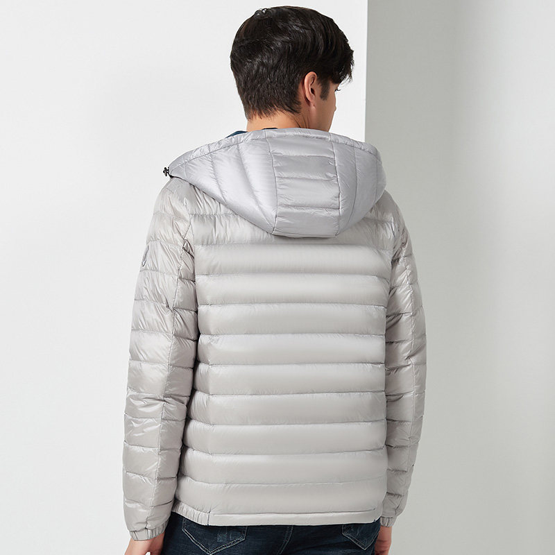 鸭鸭2020秋冬新款无缝压胶潮羽绒服 鸭鸭男装羽绒服