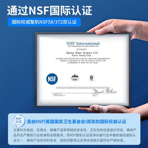iSpring爱诗普霖NSF认证反渗透通用滤芯净水器家用厨房直饮纯水机 - 图1
