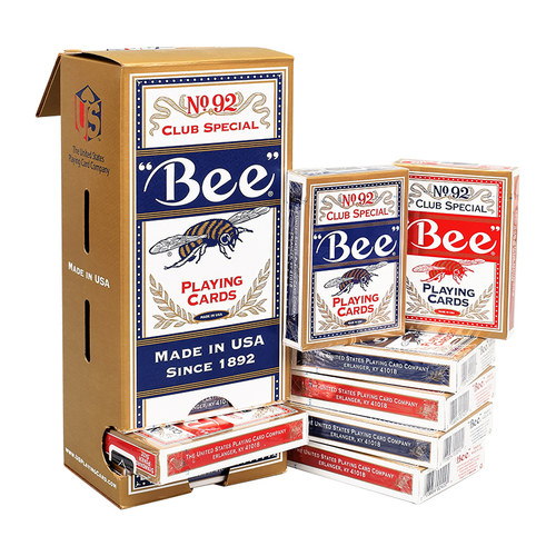 小蜜蜂扑克牌正品NO.92蜜蜂Bee扑克纸牌宽牌百家乐德州扑克专用牌 - 图0