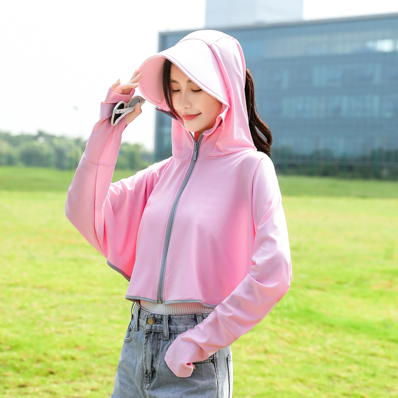 若芬旗舰店斗篷防晒衣女新款夏季披风外套带帽防晒服冰丝长袖仙女防晒衫0