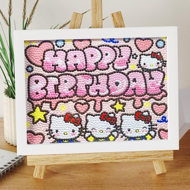 儿童diy钻石画批发公主钻石贴画兔子点钻画幼儿园手工益智玩具 - 图2