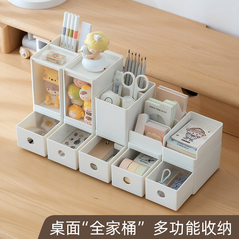 创意盲盒展示盒萌粒收纳盒泡泡玛特小摆件手办潮玩透明防尘架笔筒,淘宝优惠券,粉丝福利购,淘宝优惠卷