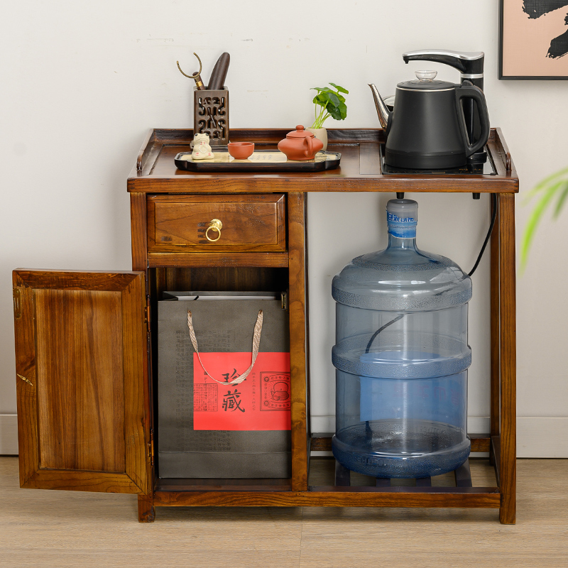 实木小型泡茶烧水壶一体茶几客厅家用小户型简约茶桌子办公室茶台 - 图3