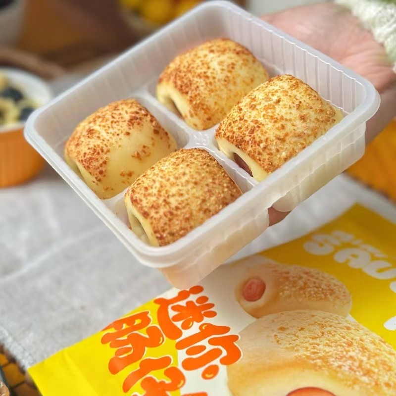 小黄象迷你肠仔包100g咸甜松软加热即食面包夹火腿肠学生早餐零食,淘宝优惠券,粉丝福利购,淘宝优惠卷