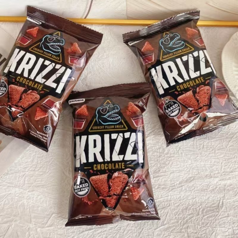 KRIZZI巧克力夹心三角50g*5袋香甜酥脆爆浆流心点心夹心饼干零食,淘宝优惠券,粉丝福利购,淘宝优惠卷