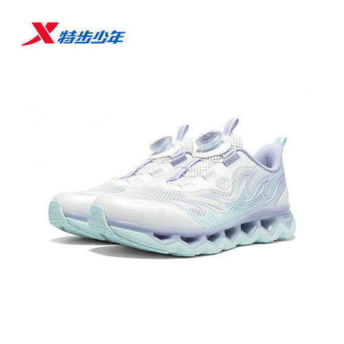 特步童鞋减震旋跑鞋女童2026新款防滑耐磨运动休闲鞋674214114012 - 图3