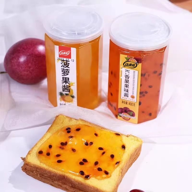 草莓蓝莓果酱玫瑰桂花百香果酱涂抹面包钵仔糕奶茶店冰粉配料批发 - 图2