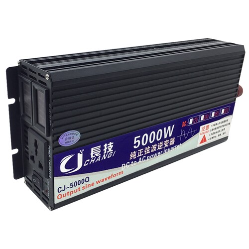 長技5000W纯正弦波逆变器大功率12V24V48V60转220V家用车载转换噐-图3