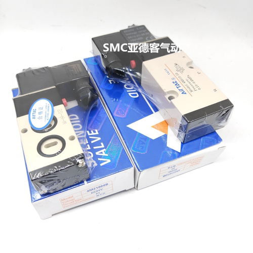 亚德客面板式电磁阀4V310-08B/A 4M310-10B/A气动执行器配件DC24V - 图1
