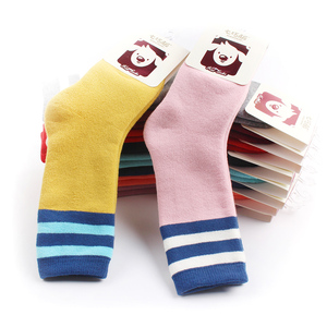 七巧板儿童纯棉加绒毛圈袜