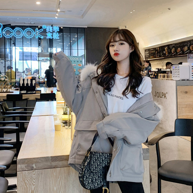 反季羽绒韩版宽松冬季清仓新款棉服 缪蔓棉衣/棉服