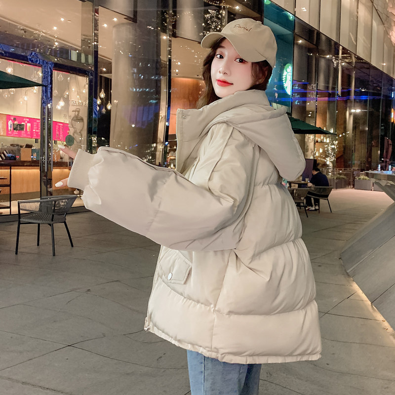 短款羽绒韩版宽松秋冬季新款面包服 缪蔓棉衣/棉服