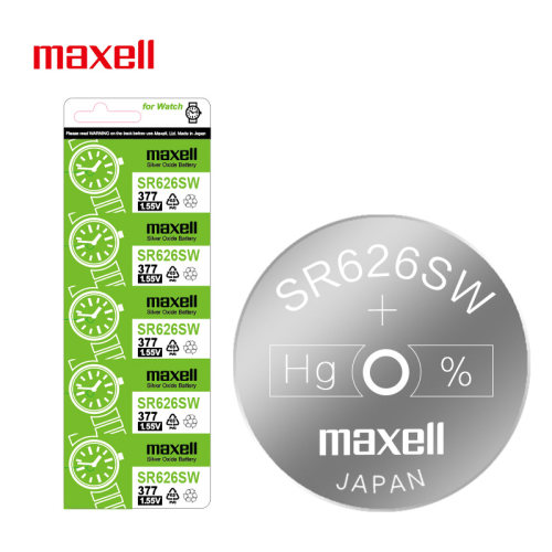 sr626sw手表电池maxell手表电子SR626S进口377 通用型号LR626 377A/S石英手表纽扣电池SR621SW  SR920SW - 图0