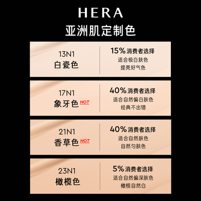 hera/赫妍持久遮瑕油皮韩国