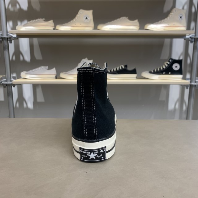 CONVERSE Converse 1970S classic black high-top canvas shoes for men and women, casual sneakers for couples 162050C