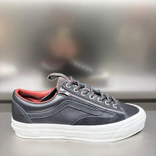 Vans Old Skool 36 25 winter new zipper decorated low-cut sneakers VN000DAABLK