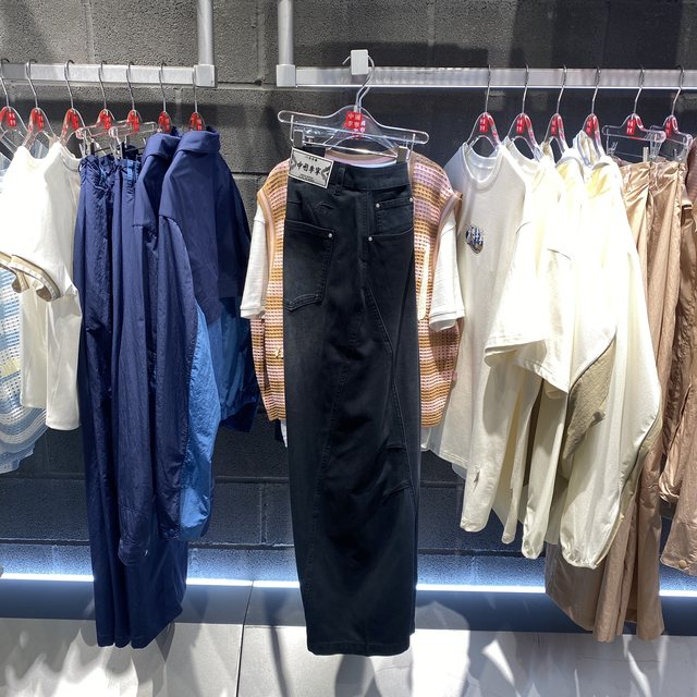 China Li Ning 25 sports trend men and women new loose wide leg straight trousers washed and distressed AKXV313