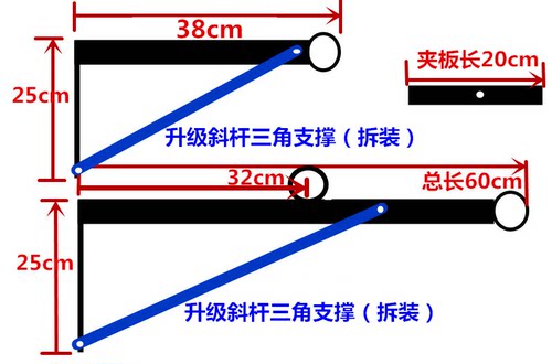 高层免打孔晾衣杆阳台护栏晒被架不锈钢防盗网晾衣架户外晒被神器-图3