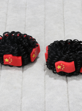 儿童十一国庆节花苞丸子头发圈