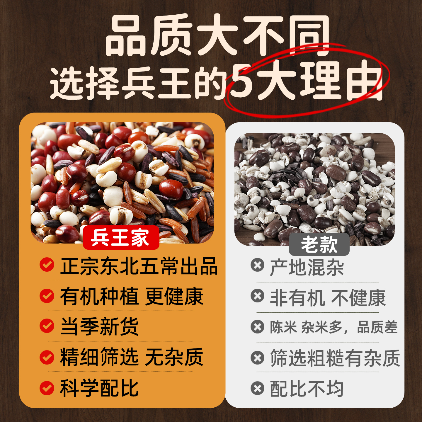 有机红豆薏仁粥五谷杂粮米粗粮饭主食无减低脂营养早餐组合原材料 - 图0