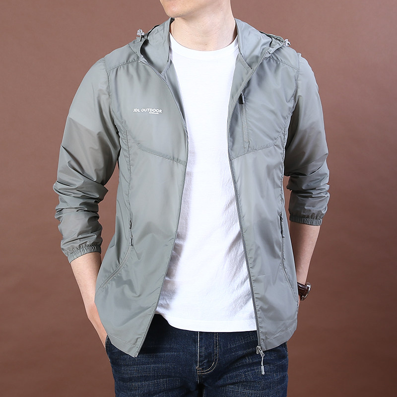 简顿夏装男士多袋工装宽松潮皮肤衣 简顿夹克