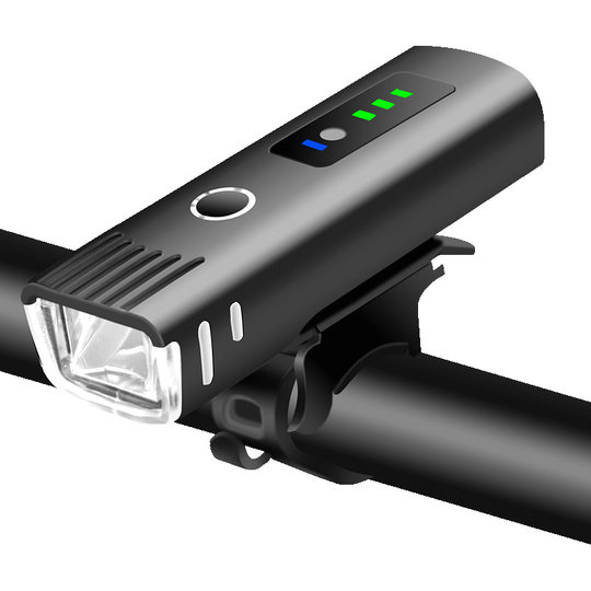 德规感应自行车灯车前灯山地夜骑充电手电筒防雨单车骑行装备配件