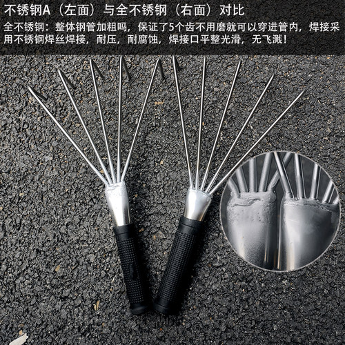 诺锐行可拆卸贴地砖不锈钢耙子瓷砖底灰平灰器瓦工贴瓷砖松灰耙子 - 图0