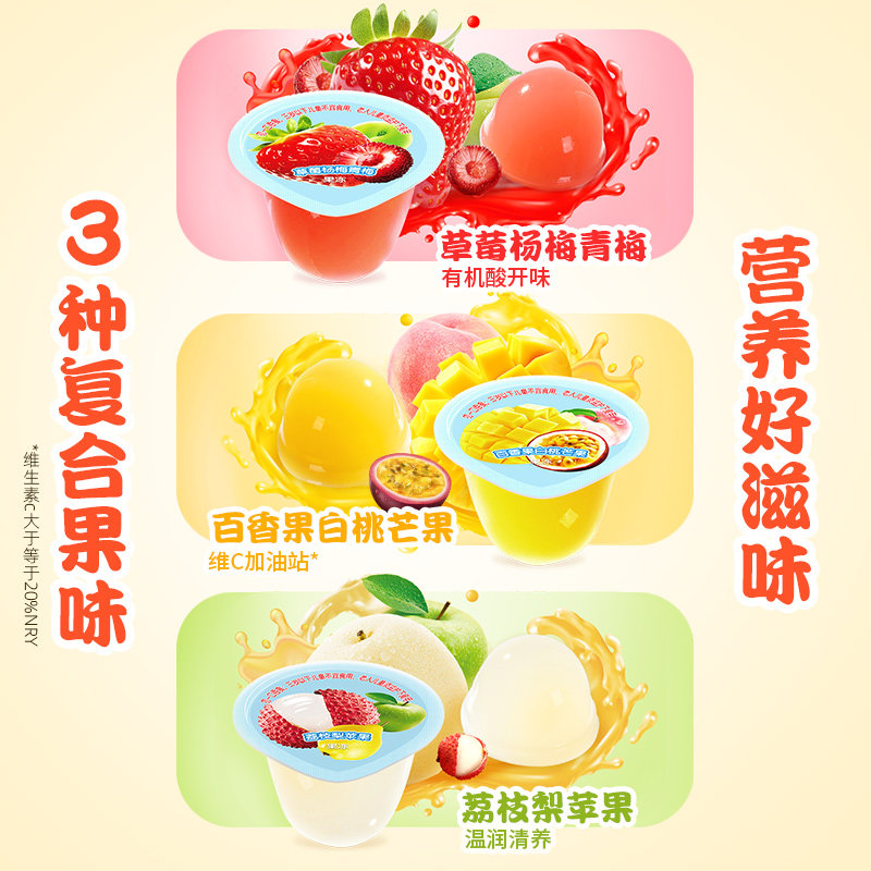 喜之郎山姆同款NFC果浆果冻2kg超大桶儿童休闲零食品小吃囤货送礼,淘宝优惠券,粉丝福利购,淘宝优惠卷