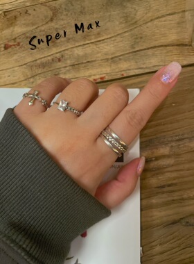 戒指设计款开口尾戒925