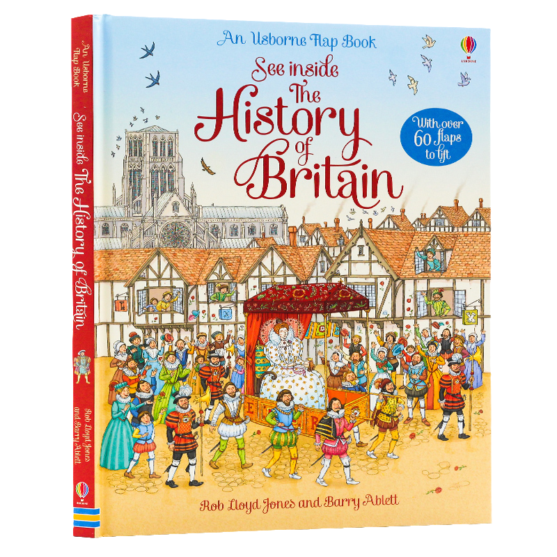 Usborne看里面系列 英国历史 See Inside History of Britain科普立体机关翻翻书 儿童启蒙早教认知 科普读物纸板书 含60个小机关 - 图3