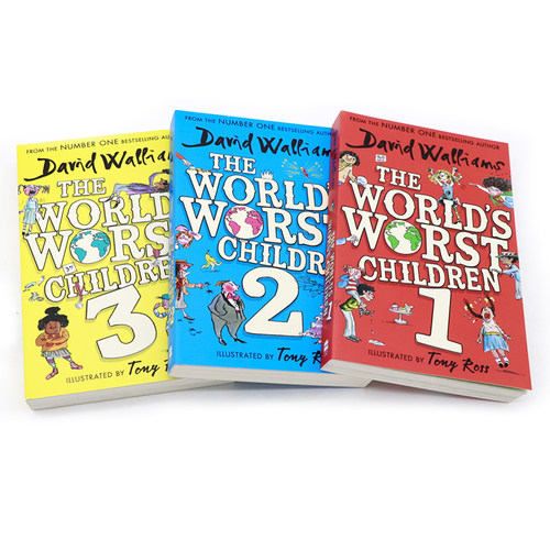 世界上最糟糕的孩子123 英文原版 The World's Worst Children 大卫威廉姆斯少年幽默小说 David Walliams 插画师托尼・罗斯 - 图0