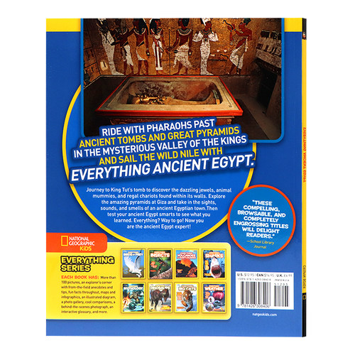 美国国家地理 古代埃及历史 英文原版 National Geographic Kids Everything Ancient Egypt 儿童历史百科普 儿童英语课外阅读平装 - 图0