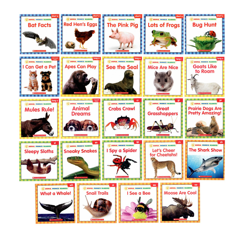 学乐动物语言家长阅读手册英文原版 Animal Phonics Readers Parent Pack 幼儿童启蒙认知早教图画书绘本宝宝游戏书Scholastic - 图1