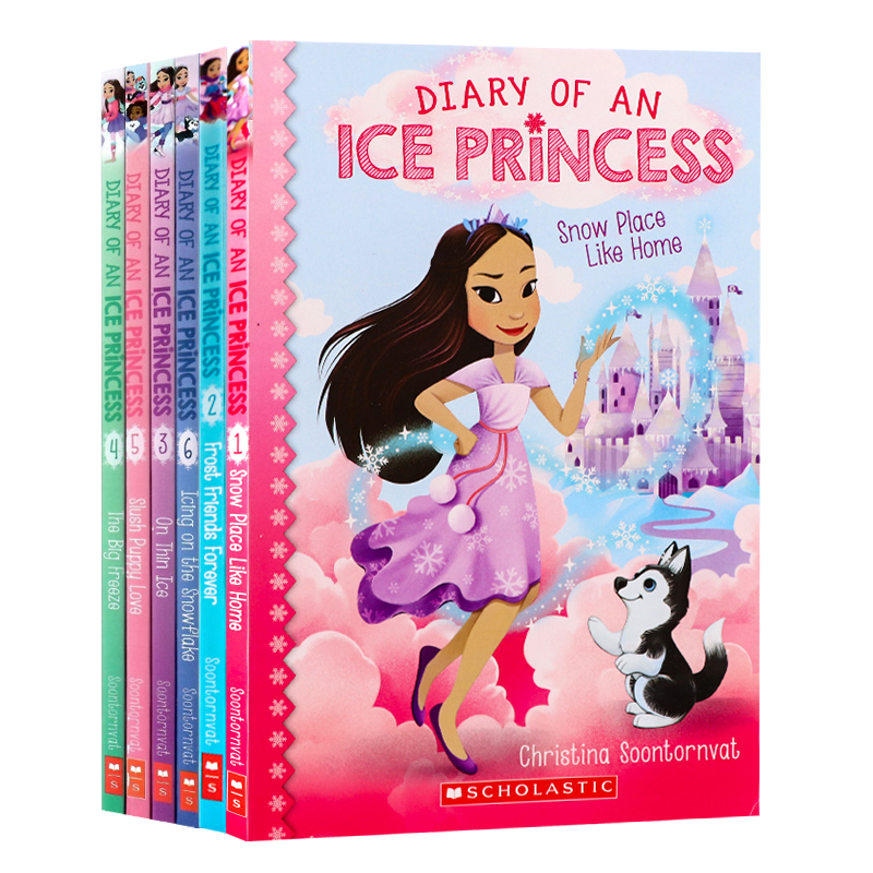 冰雪公主日记6册套装英文原版 Diary of an Ice Princess 儿童冒险魔法友谊初级插图章节桥梁书儿童英语课外阅读提升图画故事书