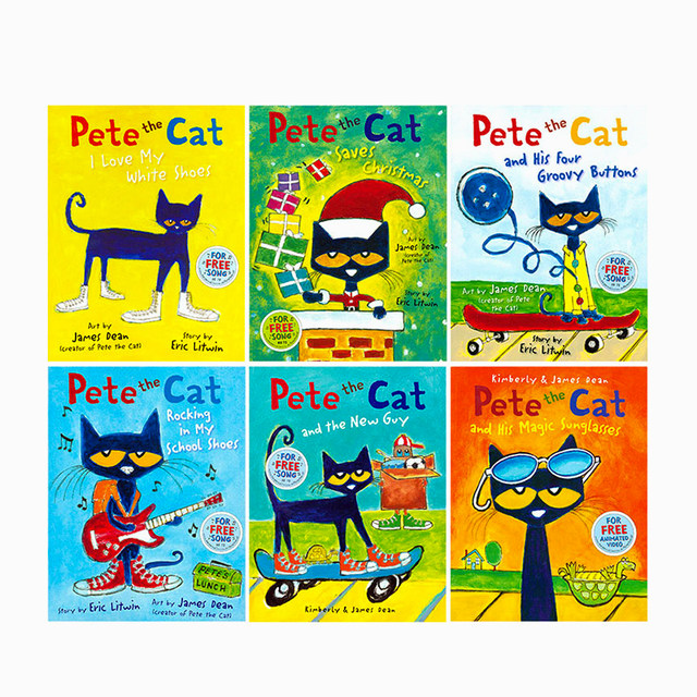 Pete the Cat original English picture book Good Character Development