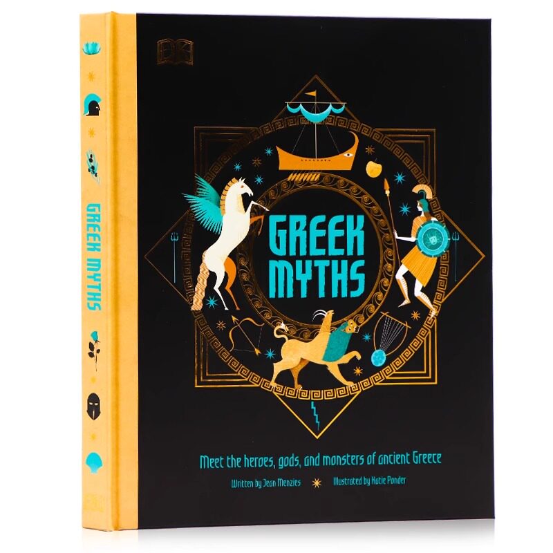 DK古希腊神话插图故事英文原版 Illustrated Greek Myths 古希腊神话和传说故事书精装全彩插画儿童英语课外阅读珍藏版
