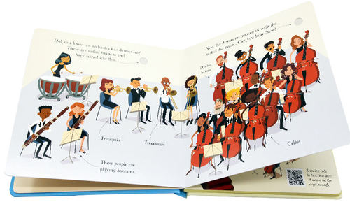 Usborne管弦乐队音乐发声书 First book about the Orchestra 英文原版绘本 低幼儿童早教英语读物 乐器认知艺术启蒙读本精装 - 图1