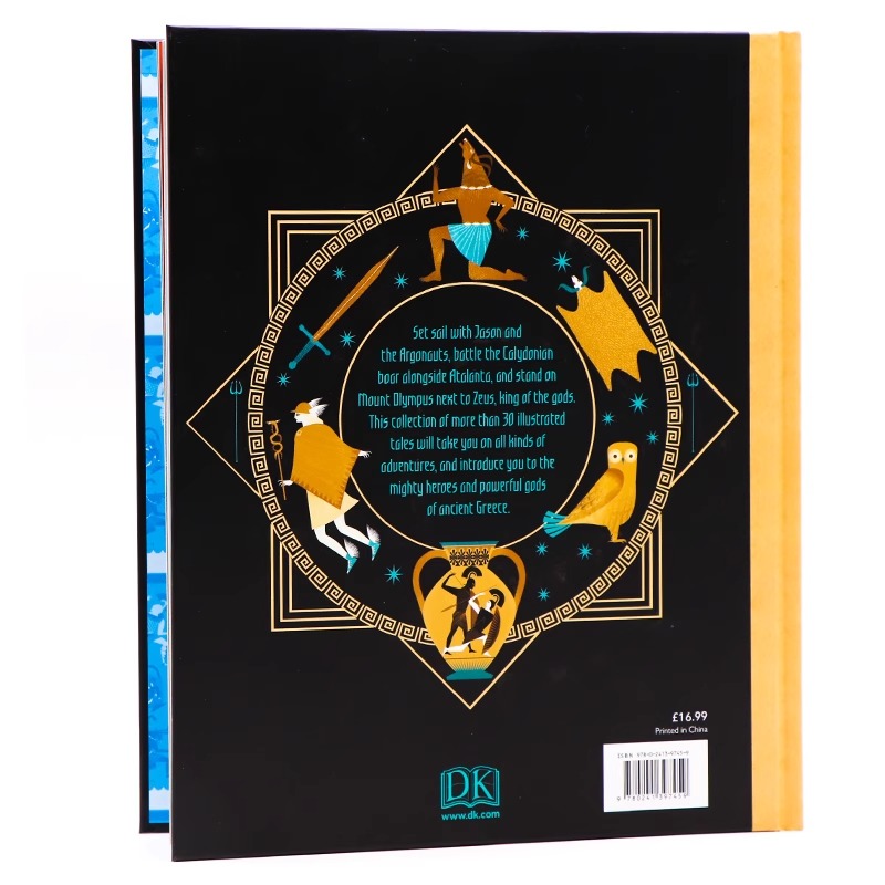 DK古希腊神话插图故事英文原版 Illustrated Greek Myths 古希腊神话和传说故事书精装全彩插画儿童英语课外阅读珍藏版
