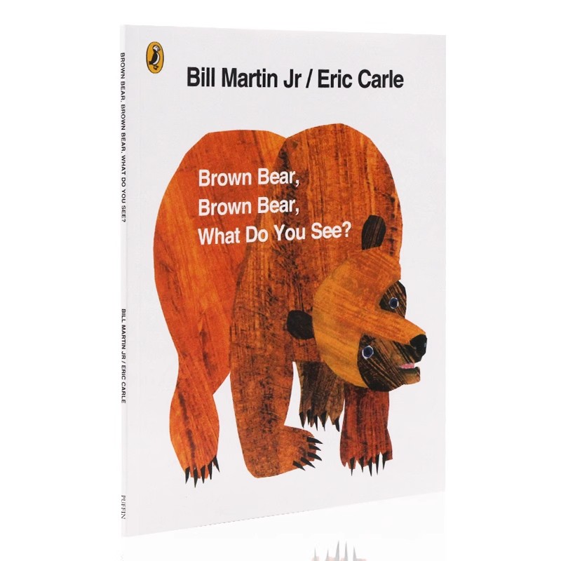 英文原版平装绘本 Eric Carle 卡尔爷爷 Brown Bear Brown Bear What Do You See 棕色的熊 棕熊 你看到了什么 廖彩杏书单启蒙认知 - 图3