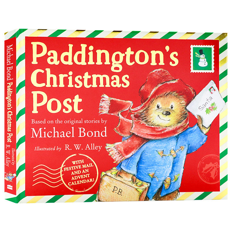 帕丁顿熊的圣诞邮件 英文原版 Paddington's Christmas Post 精装插画故事书 进口英语 Bond 关于圣诞的五封邮件 特别的圣诞节