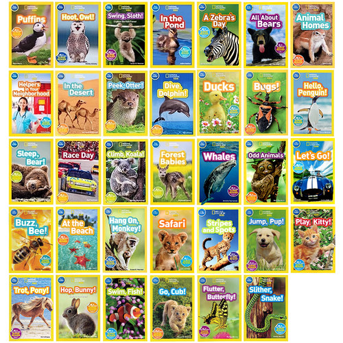 英文原版美国国家地理系列入门级34册一二三阶段分级阅读 National Geographic Kids Pre-reader/Level1/2/3 儿童英语启蒙全彩读物 - 图0
