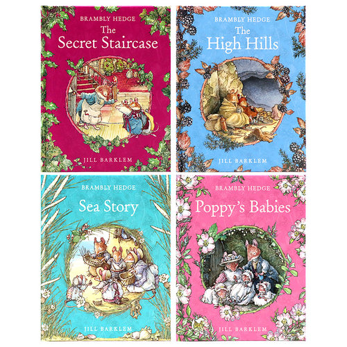 野蔷薇40周年盒装纪念版全套 英文原版绘本 A Year in Brambly Hedge 野蔷薇村的一年冒险故事 亲子英伦田园童话故事 Jill Barklem - 图1
