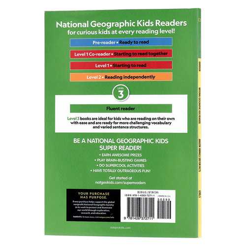 亚马逊的动物英文原版 National Geographic Kids Level3:Amazon Animals 国家地理分级阅读儿童课外阅读动物科普百科读物 平装 - 图0